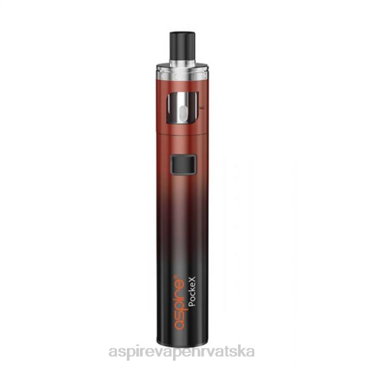 Aspire Vape Pen | 2X8T120 Aspire Pockex komplet obljetničkog izdanja crveni gradijent