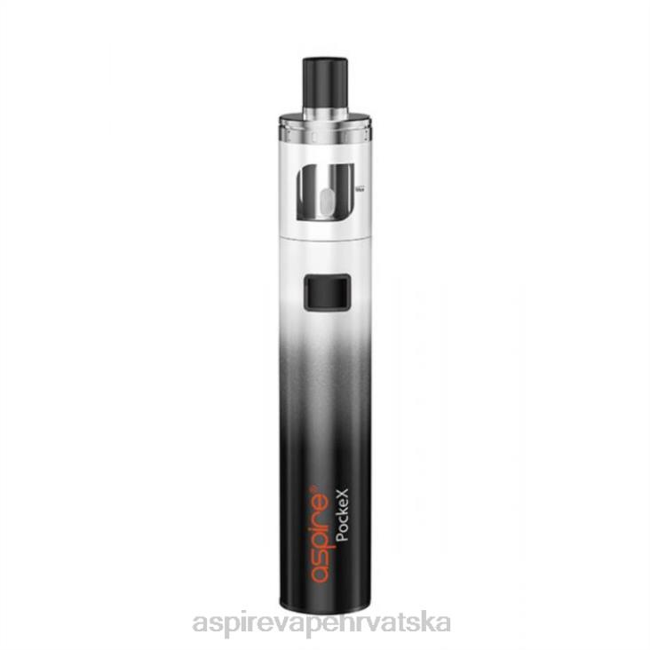 Aspire Vape Shop | 2X8T117 Aspire Pockex komplet obljetničkog izdanja crno-bijeli gradijent